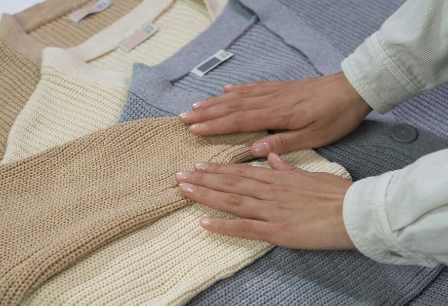 Illustration of Before Washing a Women's Wool Sweater, Read the Care Label and Reconsider the Routine You Usually Follow